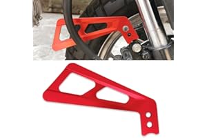 KURVIA Aluminum Front Brake Line Protector Compatible with Honda Monkey 125 (2018-2024) All Models Red