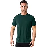 Merino Protect 100% Merino Wool T Shirts for Men Odor Resistance Base Layer Hiking Travel T-Shirt Soft Undershirt