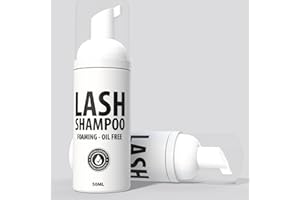 Lash Foaming Shampoo 50ml for Lash Extension & Lash Lift | Cleanser for Face and Eye Makeup Remover | Hypoallergenic & Fragra
