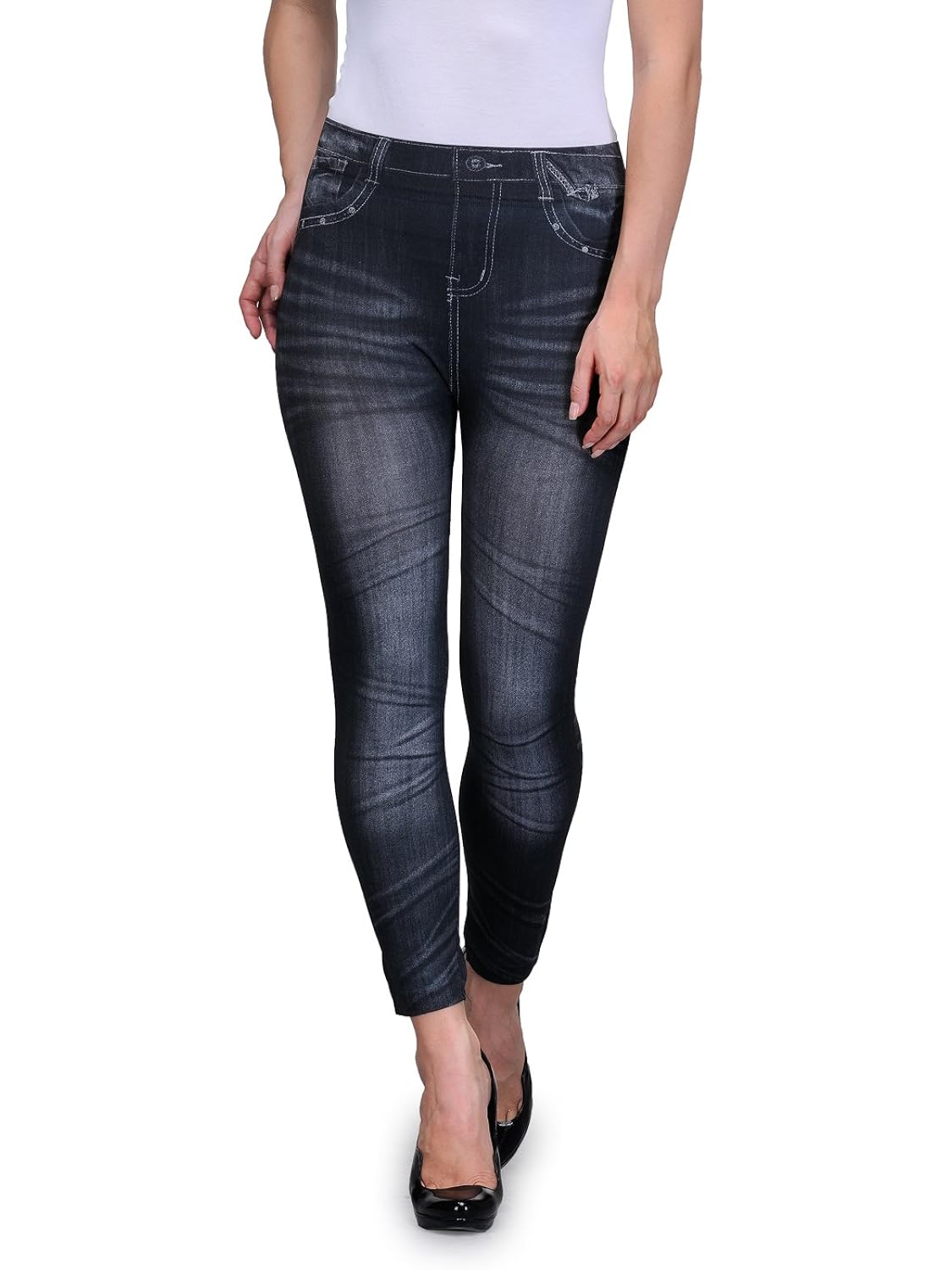 oleva denim look jegging