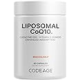 Codeage Liposomal CoQ10 Supplement - 125 mg Coenzyme Q10 with Vitamin E Isomers Tocopherols - 2-Month Supply - 1 Capsule Per Serving - Liposomal Delivery - Vegan, Non-GMO, Gluten-Free - 60 Capsules