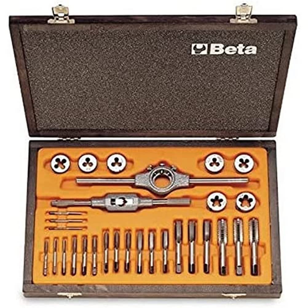 Beta 4460055 Chrome-Steel Tap & Die, Metric Thread, M3-M12 Assortment