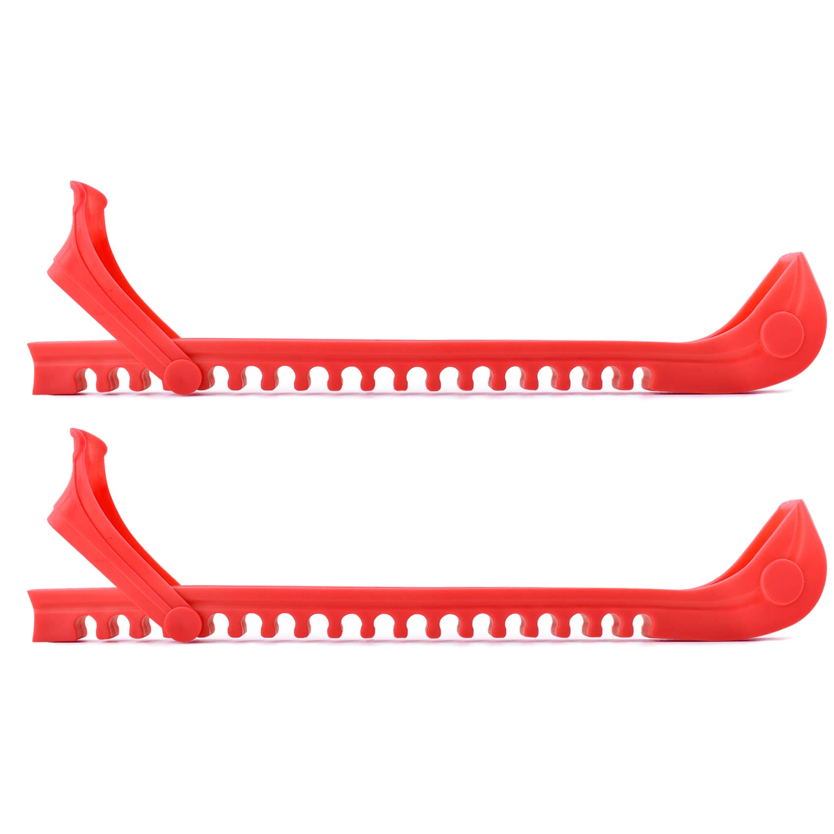 Noewmub Ice Skate Guards Ice Skate Blade Covers Skate Blade Protector, 1 Pair of Adjustable Skate Guards for Hockey or Figure Skating (Red)
