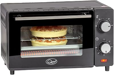 Quest 35409 Compact 9L Mini Oven, 650W, Adjustable Temp 100-230°C