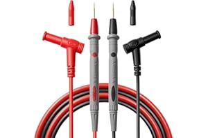 GDLSYLGHY Professional Multimeter Test Leads 1000V 20A 40.5in, Heavy Duty Silicone Test Leads with Ultra-Hard Gold-Plated Test Probes, 0.16in/4mm Banana Plugs for Fluke/AstroAI/INNOVA/Klein Multimeter