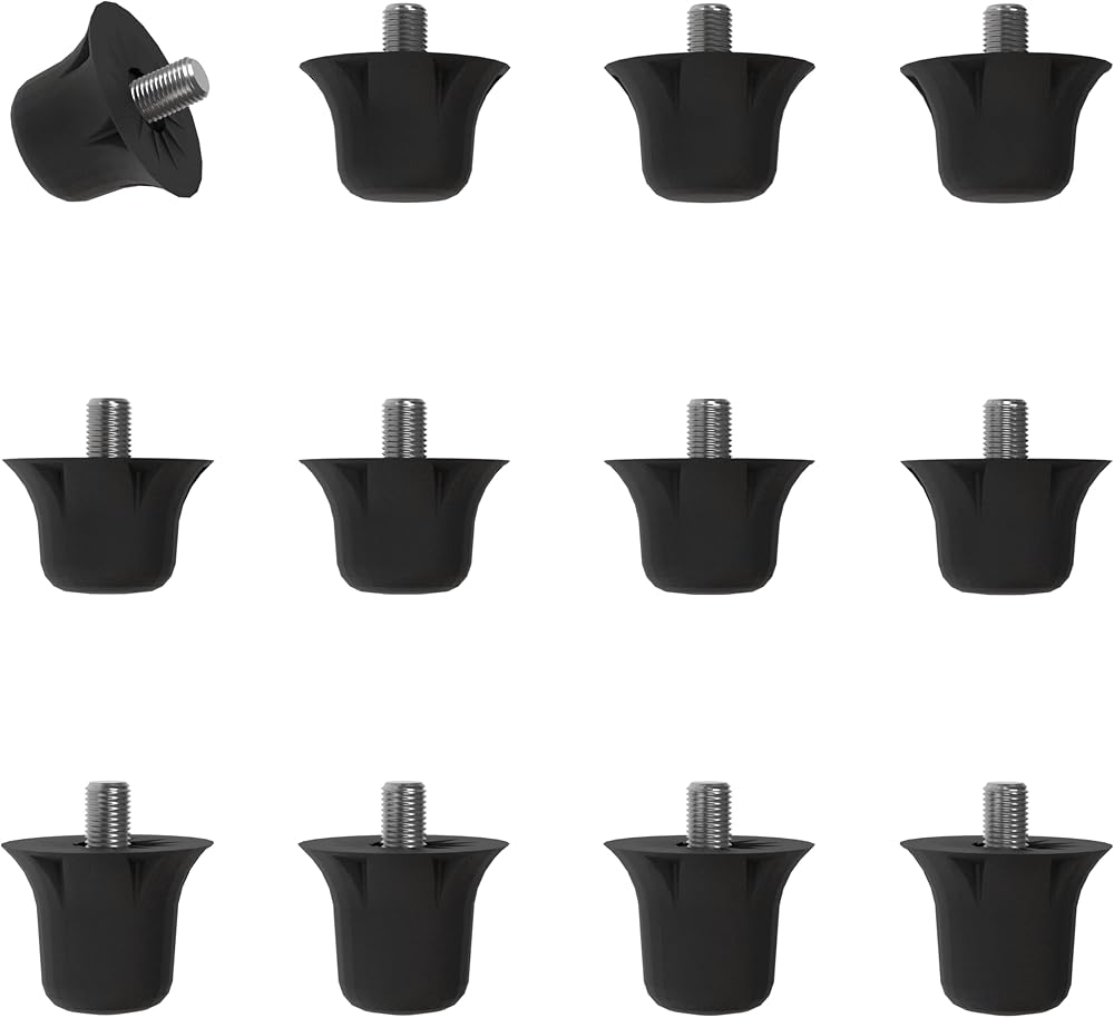 55 Sport 55 Sport Classic Nylon SG Replacement Football Studs 12 Pack 13/16mm