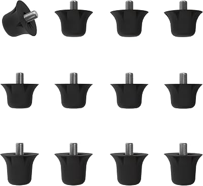 55 Sport 55 Sport Classic Nylon SG Replacement Football Studs 12 Pack 13/16mm