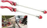 PLATT Bike Quick Release Skewers Front Rear 100mm 135mm Red Pair view 3