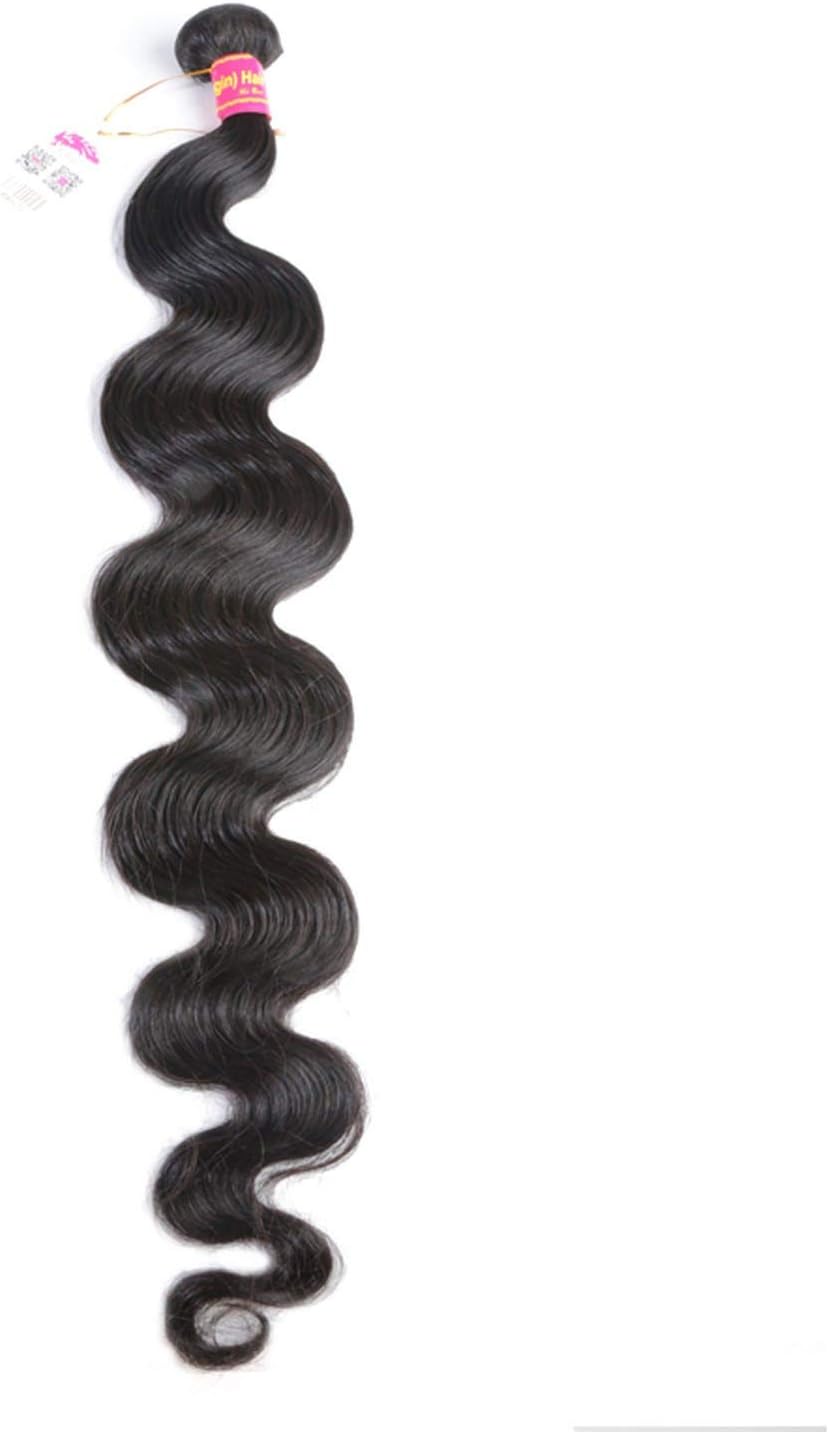 Hair Products 10A Virgin Brazilian Body Wave Longer Length 30"~34" Natural Color with Human Hair Weave,34inches,Natural Color