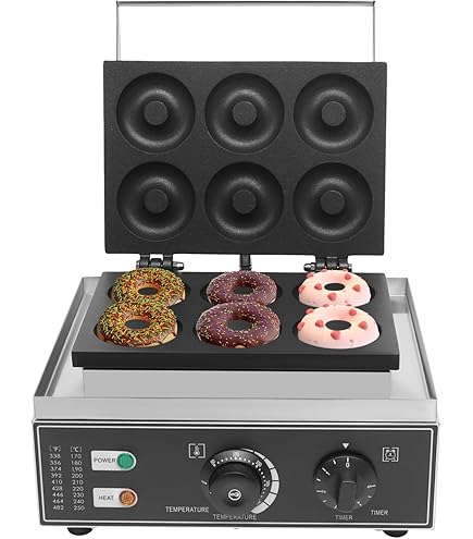 Máquina De Buñuelos 1550W - 12 Moldes Antiadherentes, Para Uso Doméstico O Profesional, Ideal Para Fiestas Y Cafés