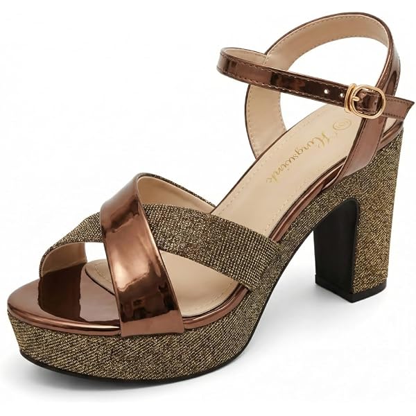 Sandales à Talons Hauts Ouvertes Maripé En Cuir Marron - Taille 8M (US) - Occasion