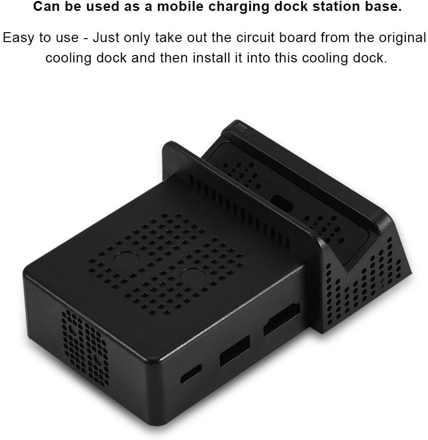 Tihebeyan Cooling Charging Dock DIY Dock Mount Case for Nintendo Switch