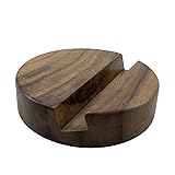 LUCENTIS Wood Phone Stand, 2 x 8 x 8 cm, Wooden