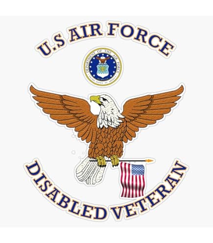 CafePress Proud Disabled Veteran Oval Bumper Sticker Car
