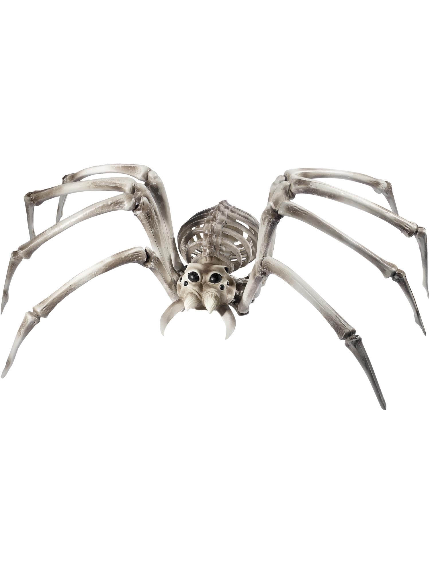 Smiffys Spider Skeleton Prop, Natural 22cmx48cmx82cm / 9inx19inx32in, Halloween Fancy Dress Accessory, Animal Dress Up Halloween decorations