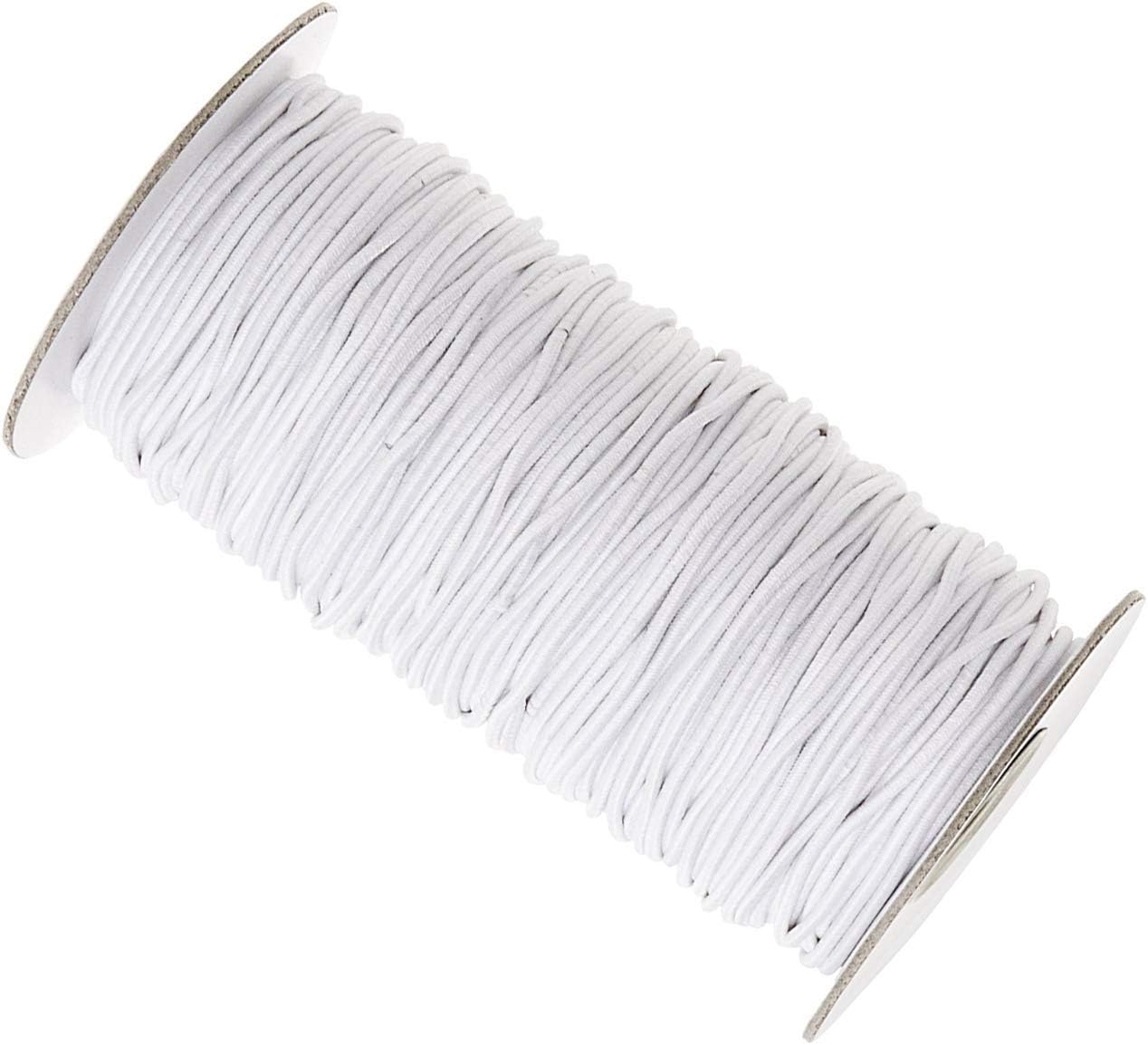 WedDecor 2MM 100M Round Elastic Cord, for Sewing Mask Elastic Band 100 Metres DIY Soft Braided Sewing Elastic Rope - Image 5