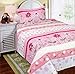 Mk Collection Bedspread Teens/Girls Pink Floral New (Twin/Twin Extra Long)