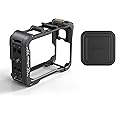 360 Ace Series Aluminum Frame Cage with Lens Silicone Case for Insta360 Ace Pro 2/Ace Pro/Ace,Metal Protective Durable Housing Case (Model Bundling 3)