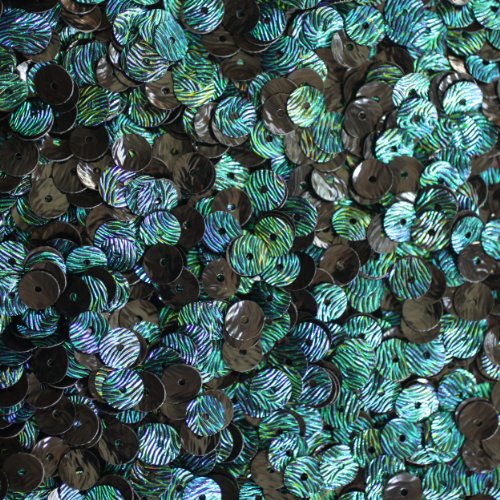 6mm Flat Round SEQUIN PAILLETTES ~ Van Gogh STARRY NIGHT Blue Green Premium ~ Loose sequins for embroidery, bridal, applique, arts, crafts, and embellishment. Made in USA.