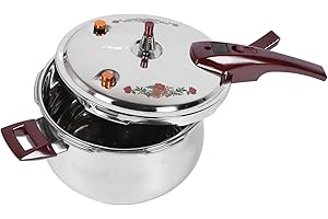 Pressure Cooker 80KPA Stainless Steel Multifunctional Multiple Security Guard with Ergonomic Handle Stovetop Pressure Cooker 