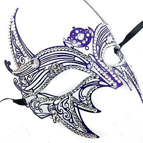 New Wolverine Men's Mask Laser Cut Venetian Halloween Unisex Masquerade Mask Costume Extravagant Inspire Design - Purple