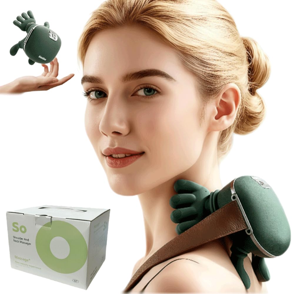 Photo 1 of Neck Massager with Heat,shiatsu Neck and Shoulder Massager,masajeador de espalda y Cuello Neck and Back Massager for Pain Relief deep Tissue Massage-2026 (Upgraded Version) Green.