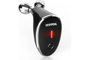 MCSYPOAL Microcurrent-Facial-Device, 5-in-1 Microcurrent Multifunctional Facial Massager, Face Roller Face Massager for Skin Care, Black