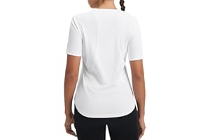 baleaf Women's Workout Tops Short Sleeve Mesh Back Quick Dry Breathable UPF 50+ Athletic Shirts for Running Gym Hiking Tee