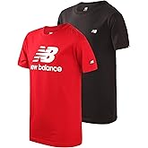 New Balance Boys' Active Short Sleeve Crewneck T-Shirt 2 Pack