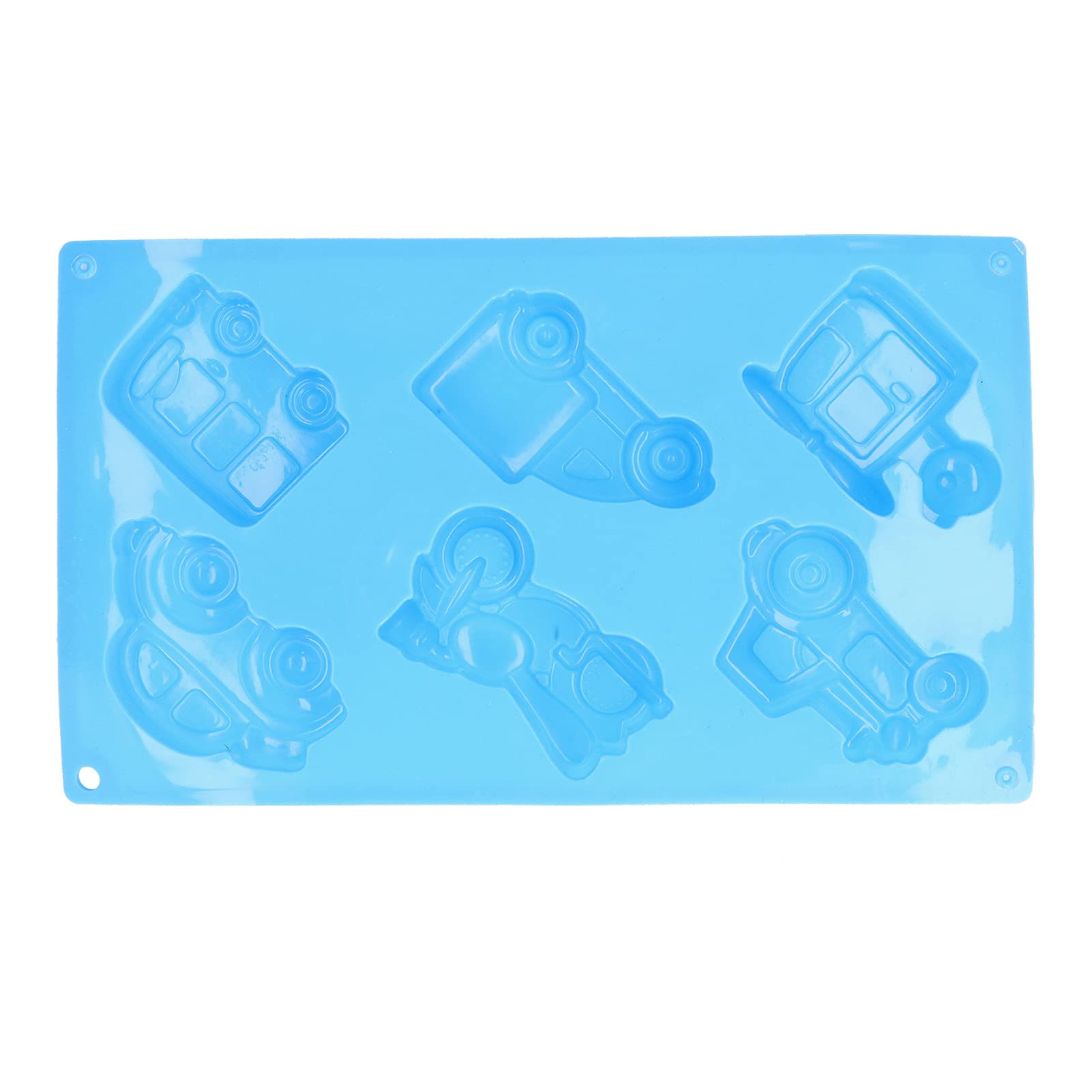 Vehicle Silicone Mold, Handmade 6 Cavities Cake Silicone Molds Novelty for Making for Gummy Chocolate Making(Auto Mould)
