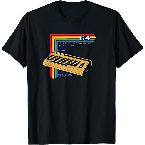 Amazon.com: Retro Gamer C64 Gaming T-Shirt : Clothing, Shoes & Jewelry