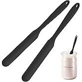 2Pcs Silicone Jar Spatula,9 Inch Jam Spreader for Peanut Butter,Heat-Resistant Food-Grade Jar Blender,Kitchen Spatula for Scr
