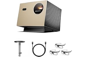 Valerion VisionMaster Pro Triple Laser Projector 4K+ Ceiling Mount+DLP Link 3D Glasses+HDMI 2.1 Cable 2m/6.6ft