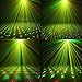 LED Laser Party Lights Projector Zacfton Led Stage Lights Mini Auto Flash RGB Sound Activated for Disco DJ Party Home Show Birthday Wedding Halloween Christmas Holiday Black (Black)
