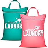 2 Pcs Large Travel Laundry Bag Washable Waterproof Wet Bag Dirty Clothes Bag Swimsuit Workout Bag for Gym Clothes Laundry Wet