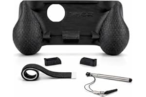 MunnyGrubbers - Ergonomic Grip Compatible with AYN Thor - Includes Extendable 4 inch Stylus & Custom Trigger Upgrades - Video