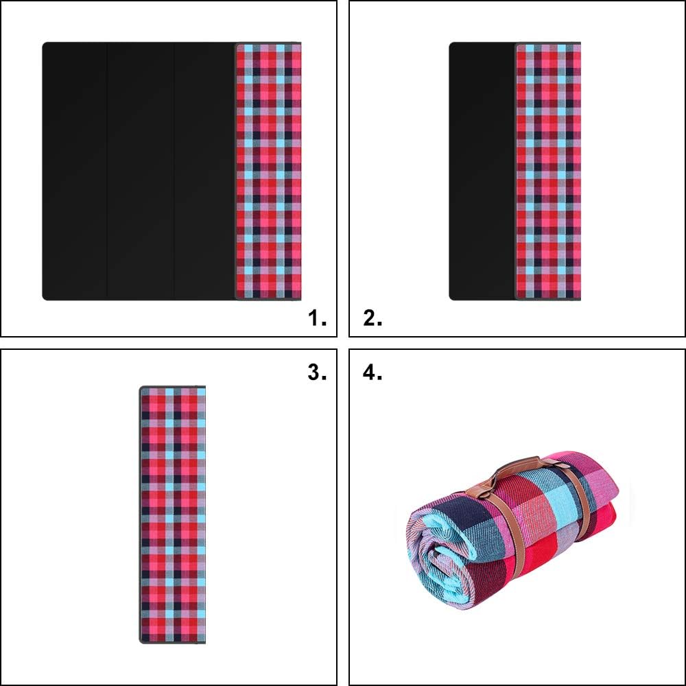 Strand SPGOOD Picknickdecke 200 X 200CM XXL 2-5 Personen wasserdichte