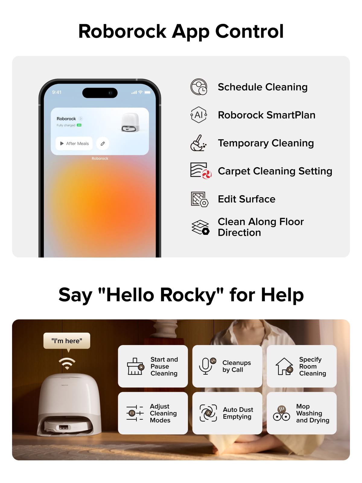 roborock Qrevo CurvX Robot Vacuum and Mop, 22,000Pa Suction, 3.14’’ Ultra Slim, Zero-Tangling Design, Reactive AI Obstacle Recognition, AdaptiLift Chassis, Auto Hot Water Mop Washing & Drying