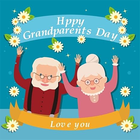 Mmptn 6x6ft Telon Fondo Personalizado Dibujos Animados Lindo Abuelo Abuela Feliz Dia Los Abuelos Telon Fondo Vinilo Hogar Ancianos Gerocomium Videos Programa Television Photo Studio Props Amazon Es Electronica