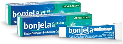 Bonjela Adult Mouth Ulcer Treatment Gel, Cool Mint, 15g, Pack of 2