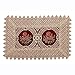 Simhomsen Vintage Look Burgundy Lace Table Placemats, Rectangle 12 × 18 inch, Set of 6