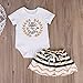 Baby Girl Big &Little Sister Bodysuit Tops Bowknot Striped Skirts Dress Set (0-6 Months, Little Sister)