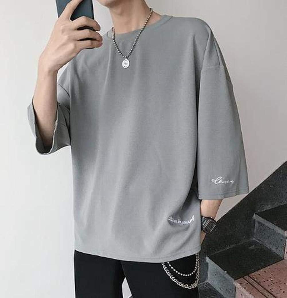 ウンセン 半袖tシャツ メンズ ゆったり ティーシャツ クルーネック ファッション カットソー 柔らかい カジュアル ストリート 白tシャツ おしゃれ 夏 Tシャツ カットソー 通販 Amazon