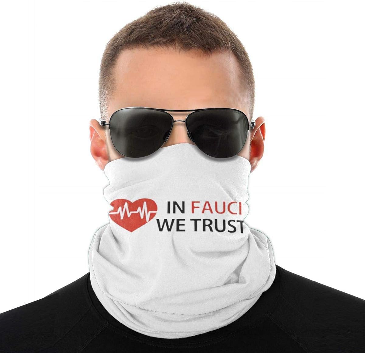 Derberha Dr Fauci In Fauci We Trust Bandana Face Mask Headwrap Balaclava Helmet Liner
