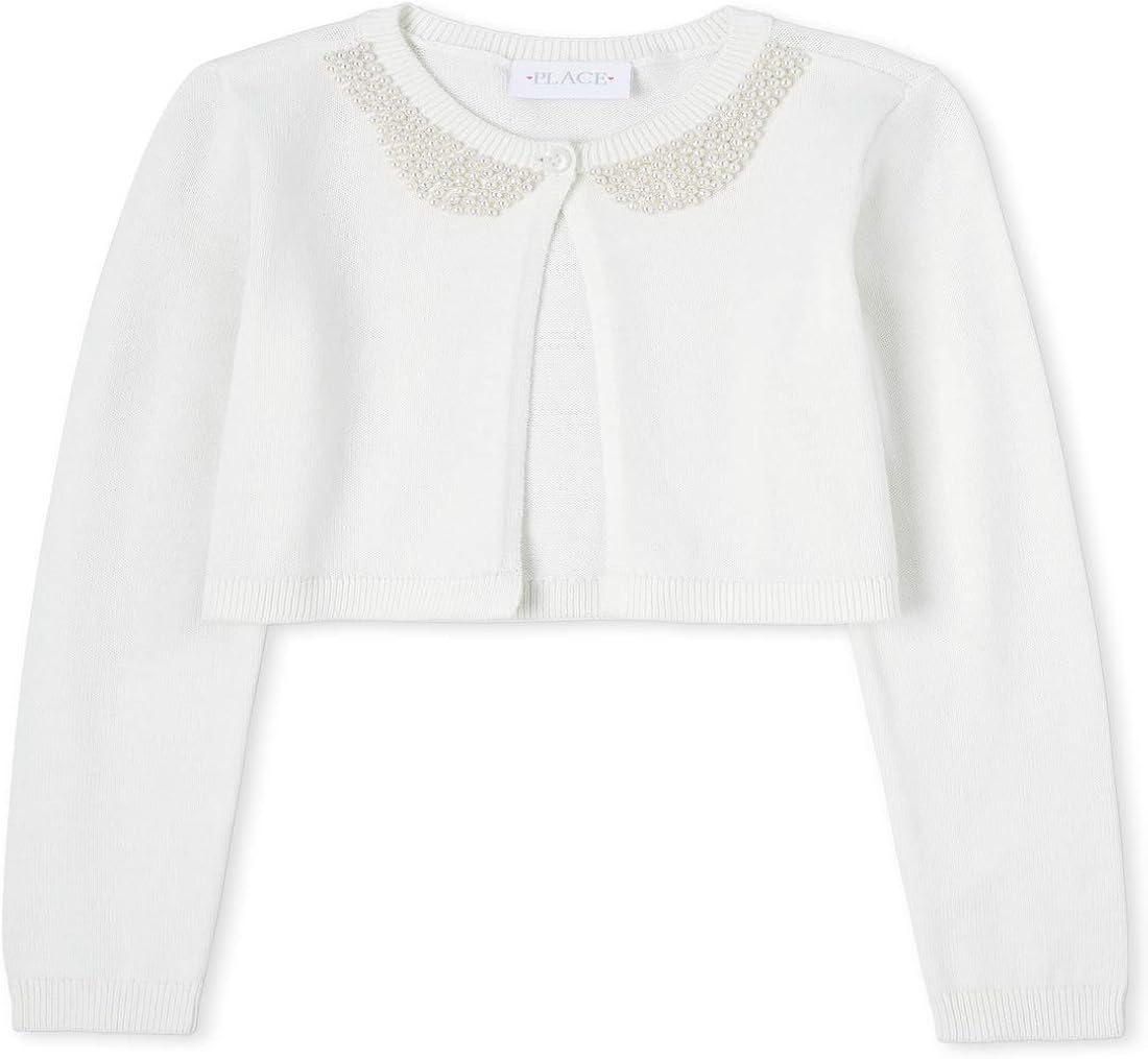 The Children's Place Girls' Embellished Cardigan: Clothing