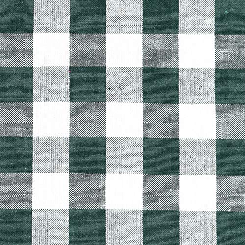 Buffalo Check Napkins - Green Napkins Cloth Cotton - Plaid Dinner Napkins Cloth - Checked Dinner Napkins - Plaid Napkin - Kitchen Napkins Cotton - Checked Napkin Set of 6 (18x18), Green and White