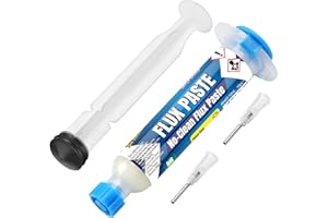 BEEYUIHF No-Clean Soldering Flux Paste, Smooth Flow Solder flux for Soldering, Electronics Flux Paste for PCB/IC/BGA/SMD Repairing DIY (10mL Syringe) #8403 (1 Pack)
