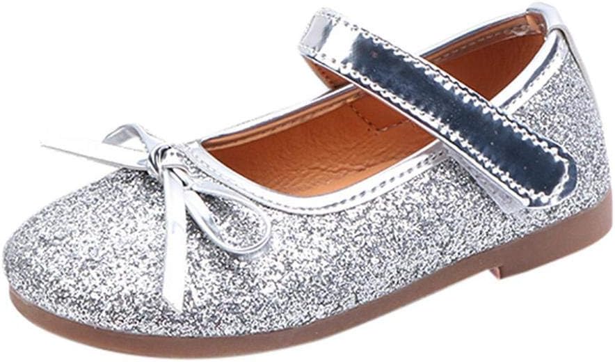 Zerototens Baby Girls Shoes,1-6 Years Old Toddler Kid Ballet Mary Jane Flat Shoes Children Bling Sequins Single Shoes Princess Dress