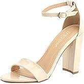Bella Marie Shirley Women's Strappy Open Toe Block High Heel Sandals