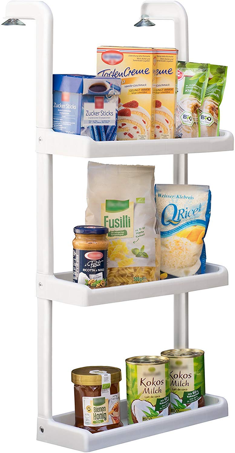 UPP Over Door Storage I Over Door Hanger Creates Storage Space With Little Effort I 3 Compartmens Additional Bathroom Storage, Kitchen Storage & Garage Storage I Toolless Installation